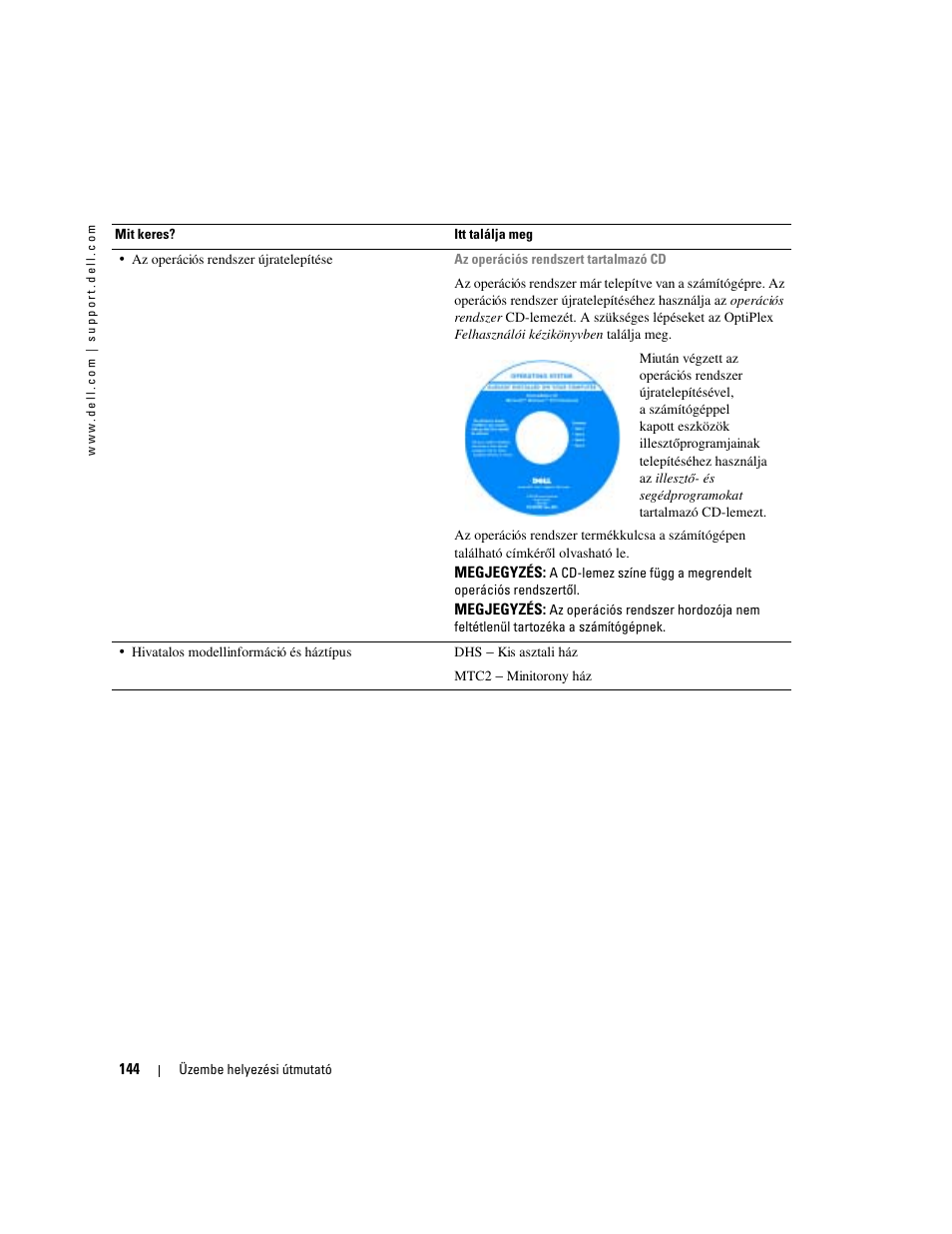 Dell OptiPlex 170L User Manual | Page 144 / 238
