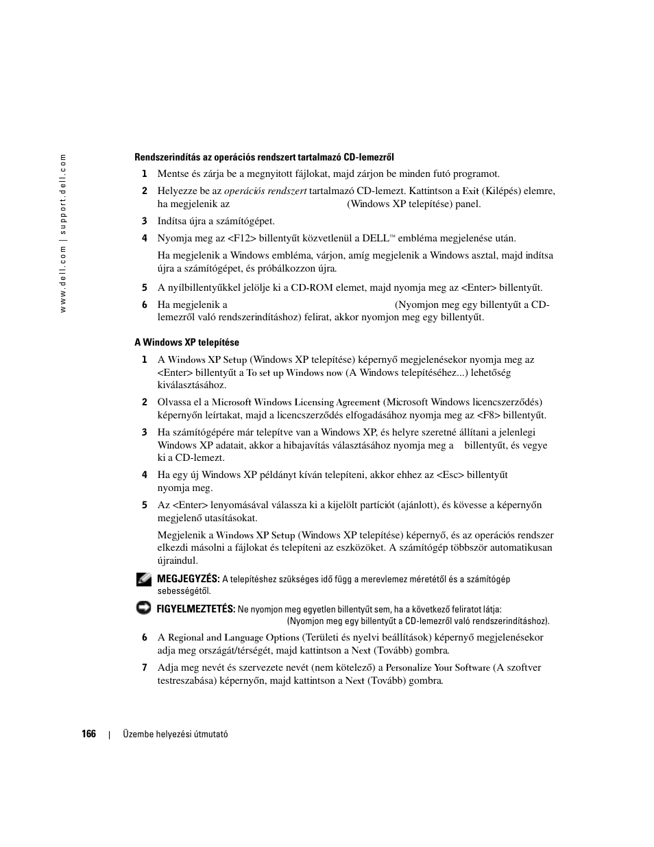 Dell OptiPlex 170L User Manual | Page 166 / 238