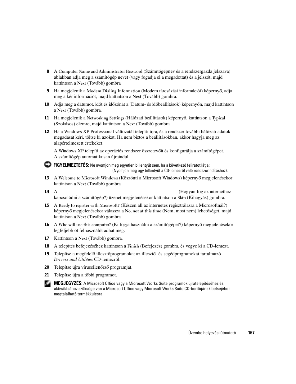 Dell OptiPlex 170L User Manual | Page 167 / 238