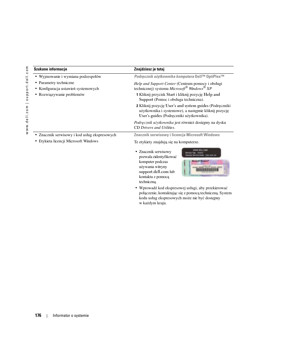 Dell OptiPlex 170L User Manual | Page 176 / 238