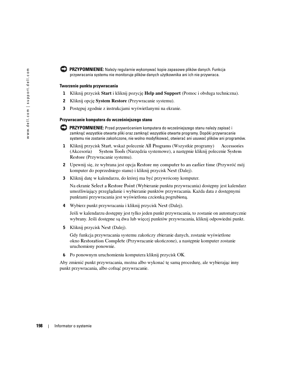 Dell OptiPlex 170L User Manual | Page 198 / 238