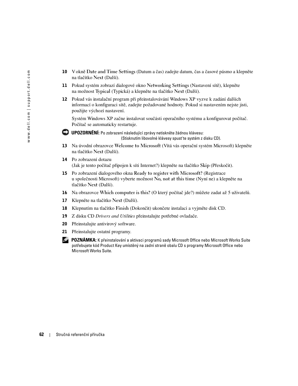 Dell OptiPlex 170L User Manual | Page 62 / 238