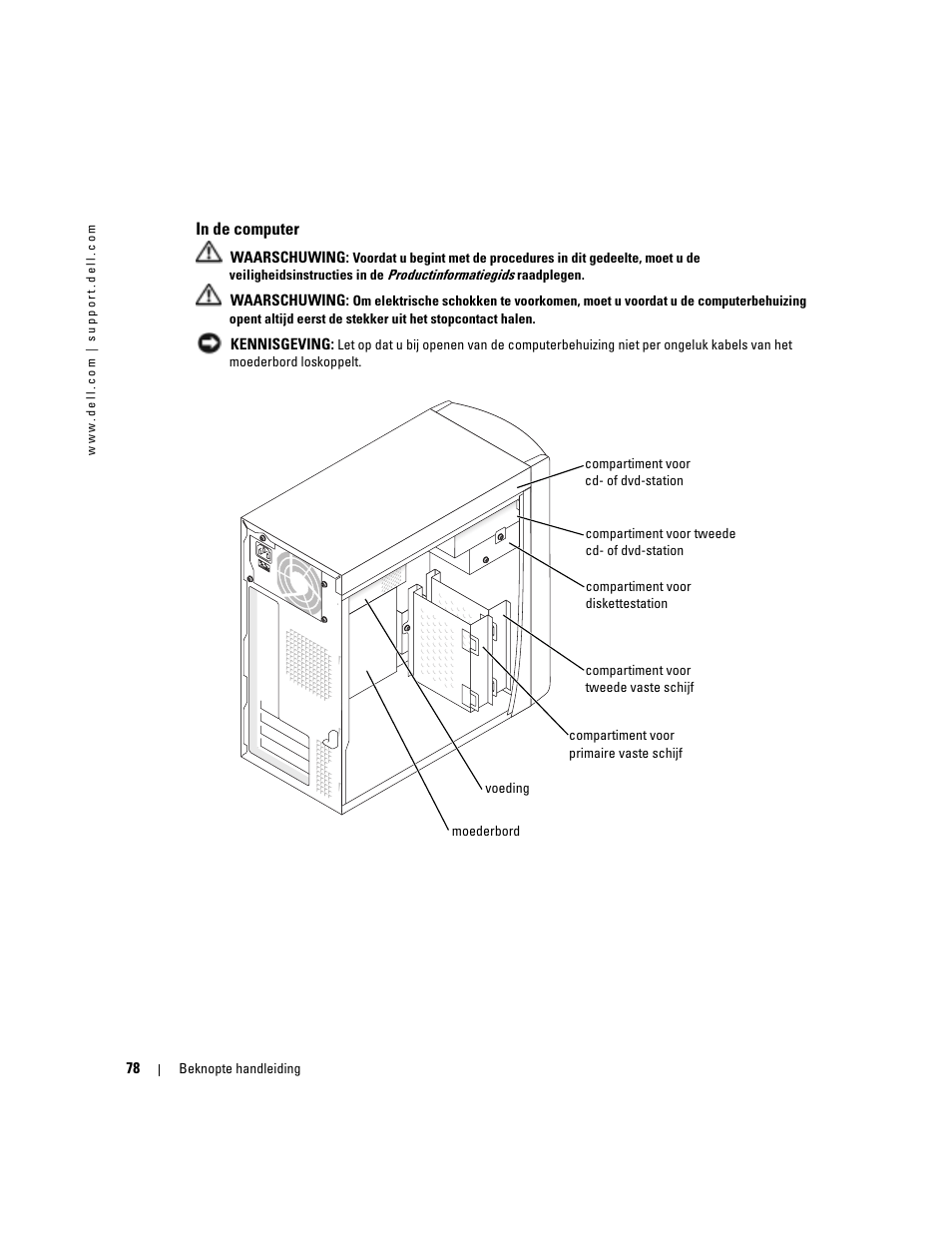 In de computer | Dell OptiPlex 170L User Manual | Page 78 / 238