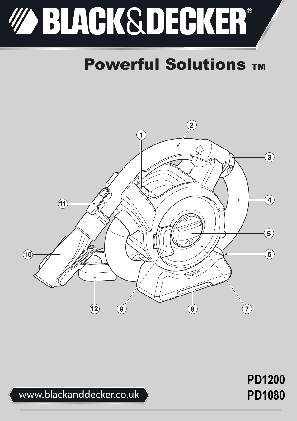 Black & Decker Dustbuster Flexi PD1200 User Manual | 12 pages
