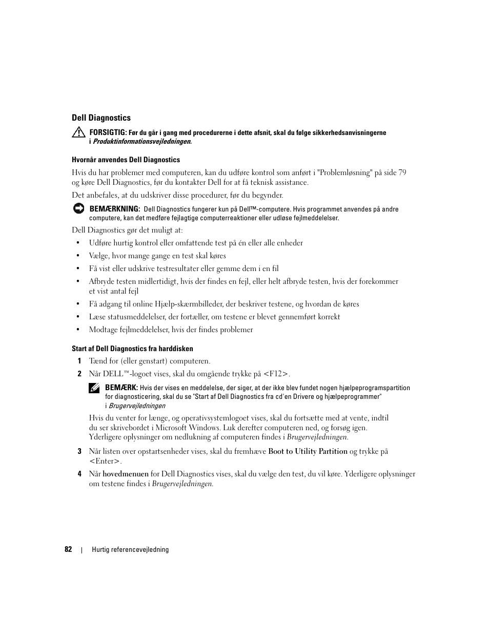 Dell diagnostics | Dell Precision 490 User Manual | Page 82 / 380