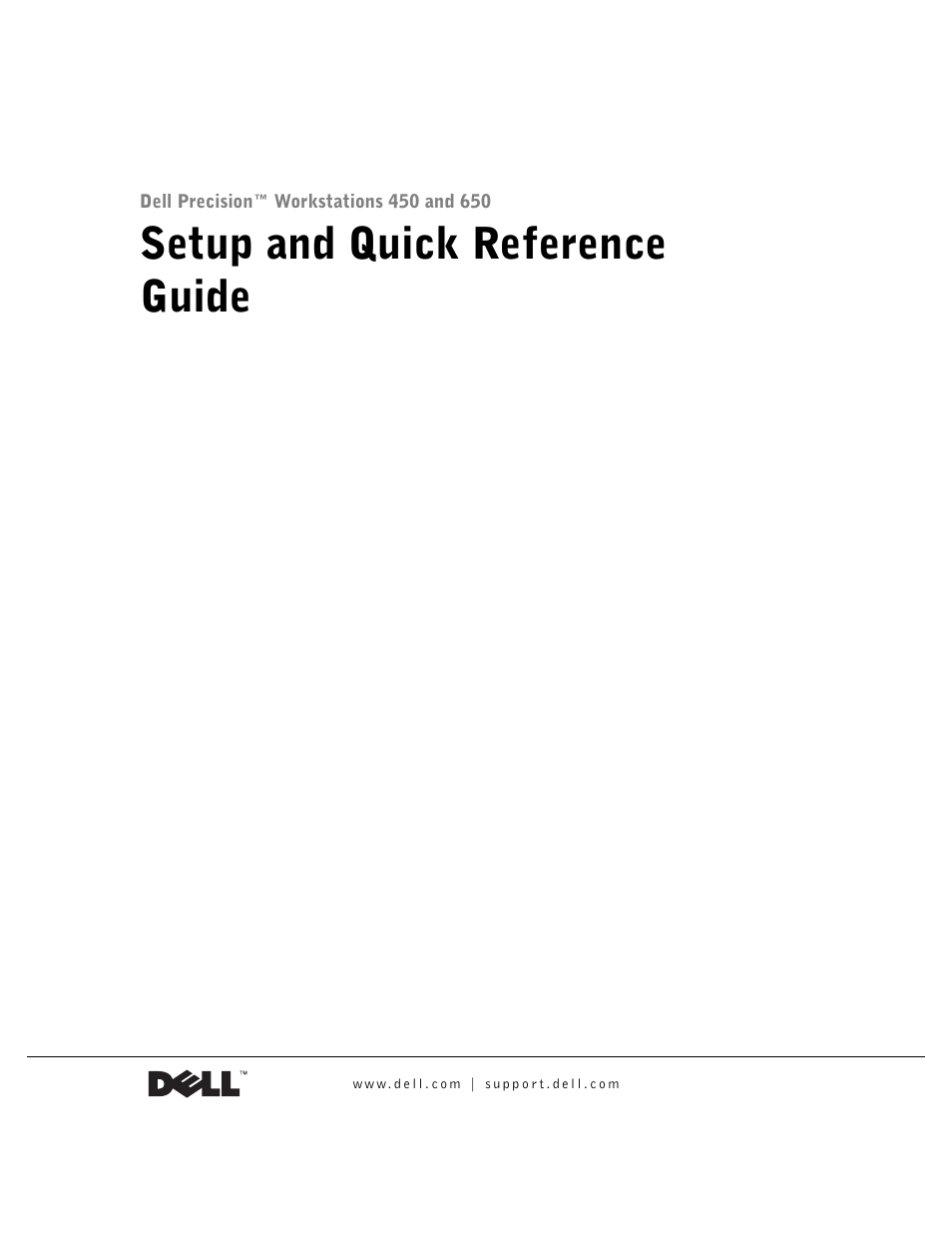 Dell Precision 650 User Manual | 154 pages