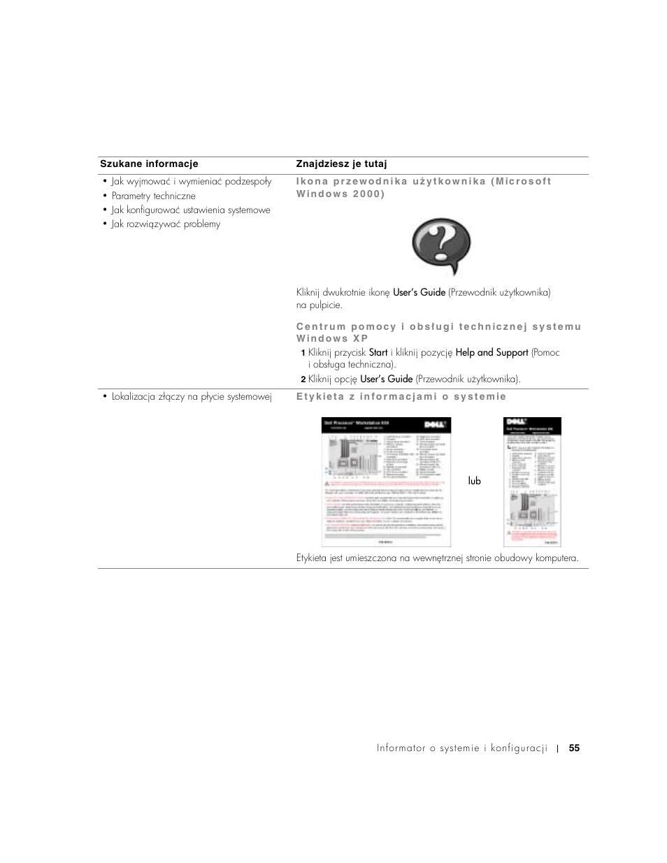 Dell Precision 650 User Manual | Page 55 / 154