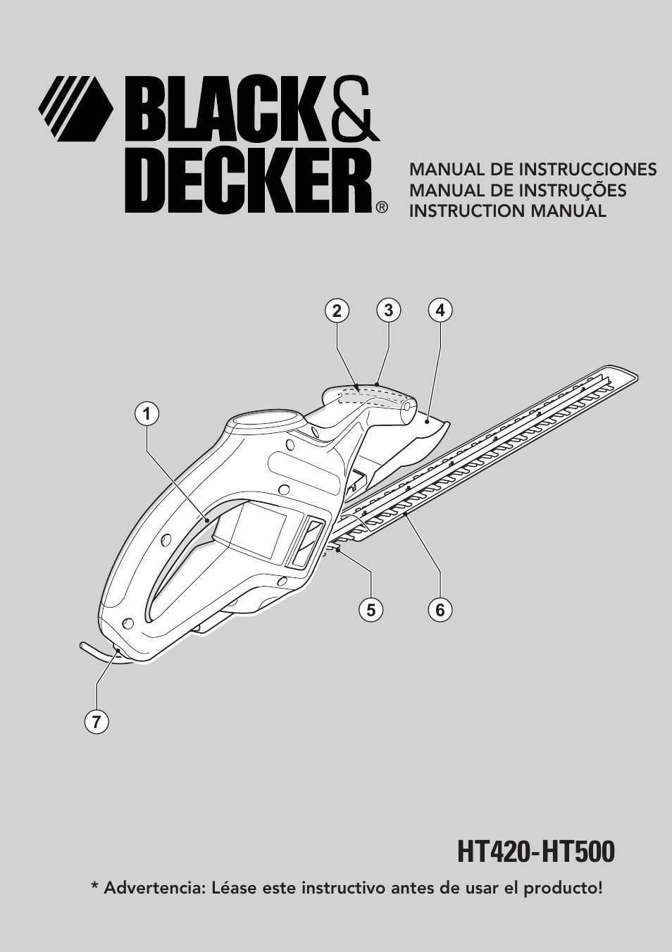 Black & Decker HT420 User Manual | 12 pages