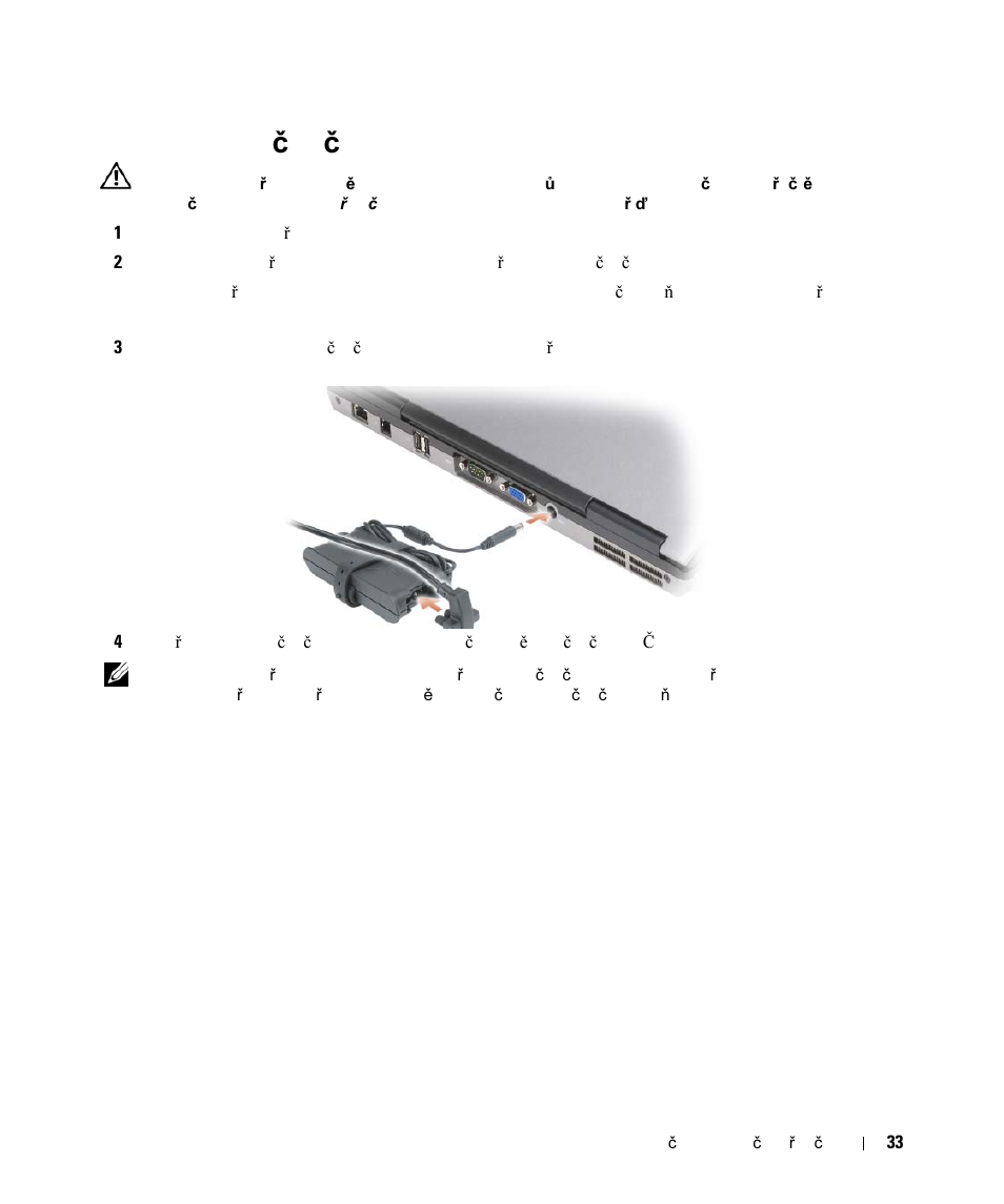 Instalace počítače, Instalace po, Instalace po č íta č e | Dell Latitude D630C (Late 2008) User Manual | Page 33 / 168