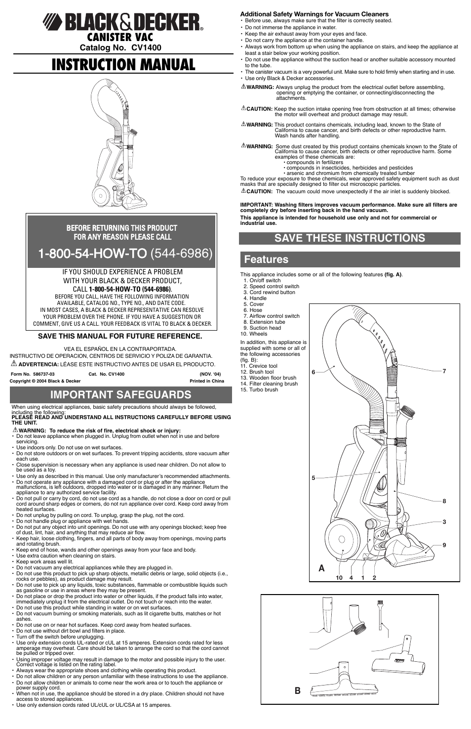 Black & Decker 586737-03 User Manual | 7 pages