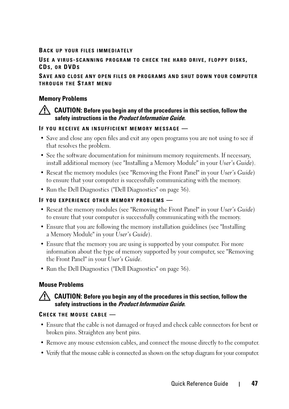 Dell Precision T5400 (Late 2007) User Manual | Page 47 / 340