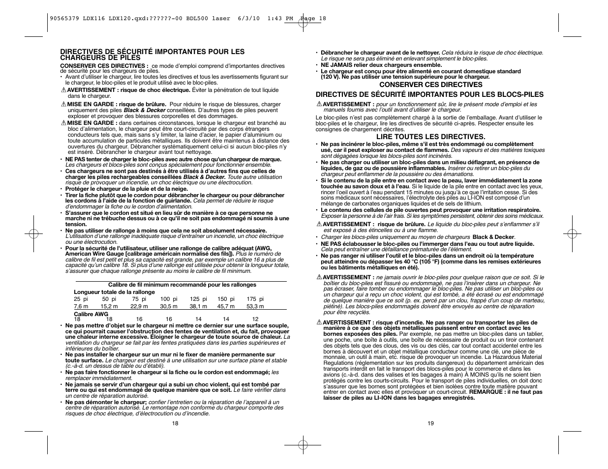 Black & Decker LDX116 User Manual | Page 10 / 21