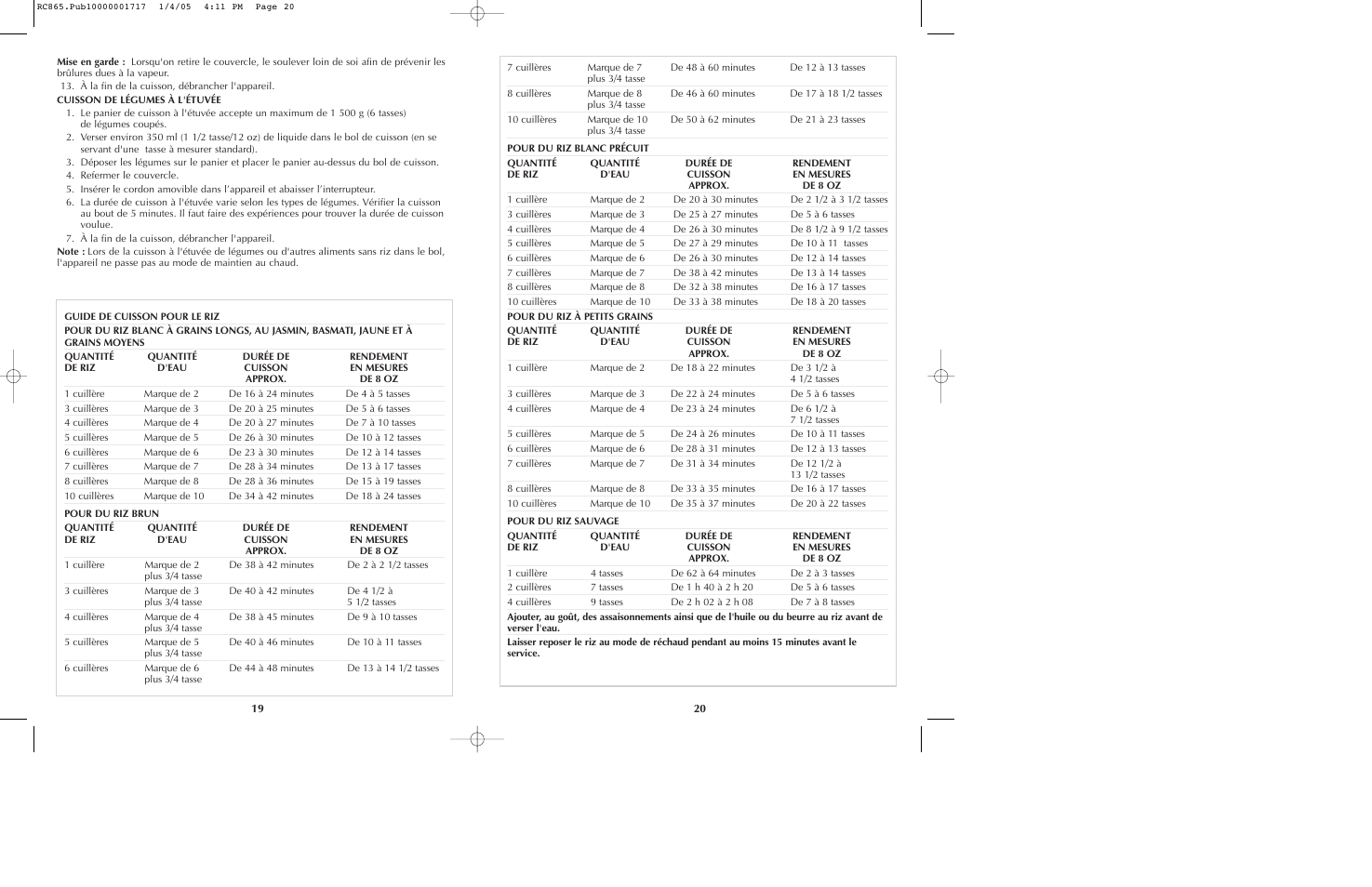 Black & Decker RC865 User Manual | Page 11 / 15