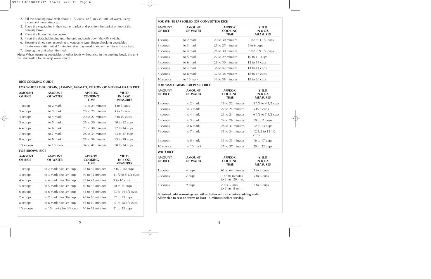 Black & Decker RC865 User Manual | Page 4 / 15