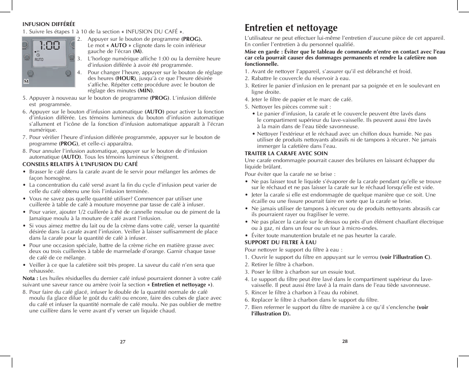 Entretien et nettoyage | Black & Decker DCM3250B User Manual | Page 15 / 19