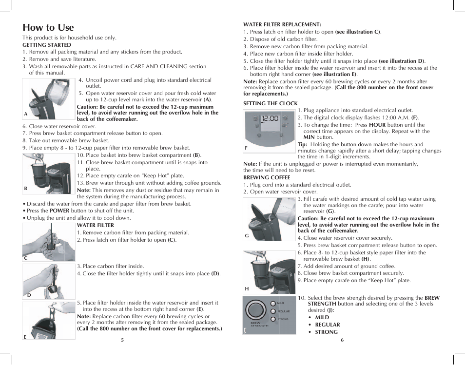 How to use | Black & Decker DCM3250B User Manual | Page 4 / 19