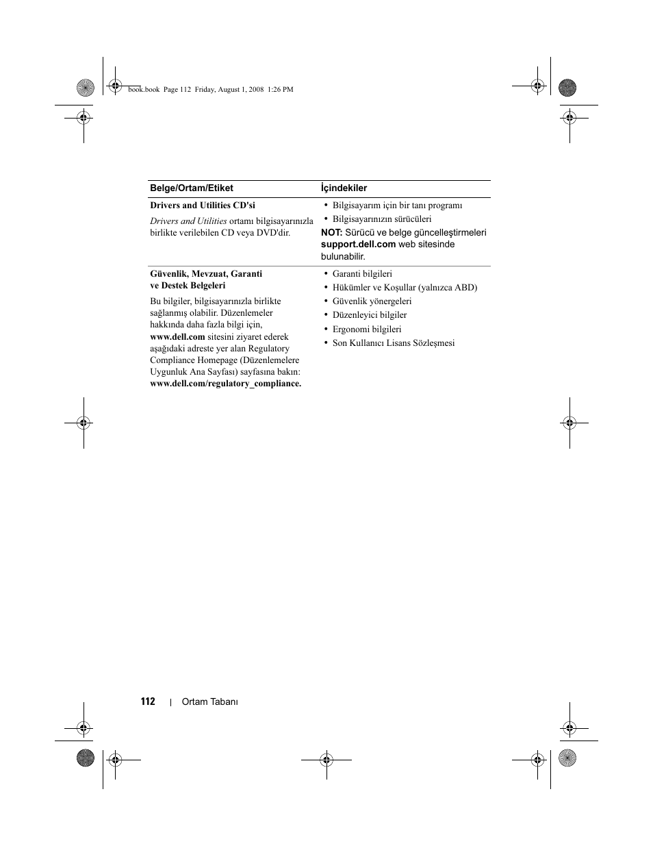 Dell Latitude E4200 (Late 2008) User Manual | Page 114 / 124