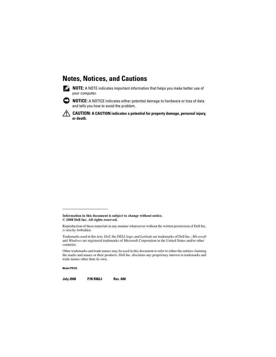 Dell Latitude E4200 (Late 2008) User Manual | Page 4 / 124