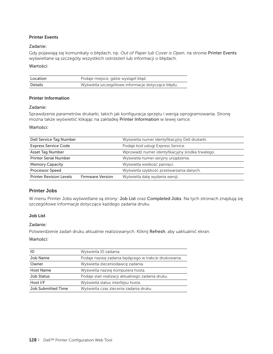 Printer jobs | Dell C2665dnf Color Laser Printer User Manual | Page 128 / 564
