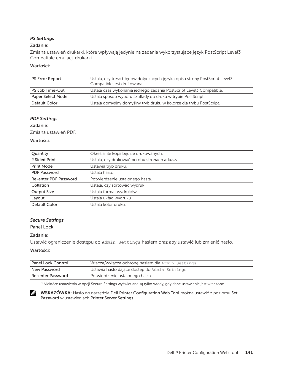 Dell C2665dnf Color Laser Printer User Manual | Page 141 / 564