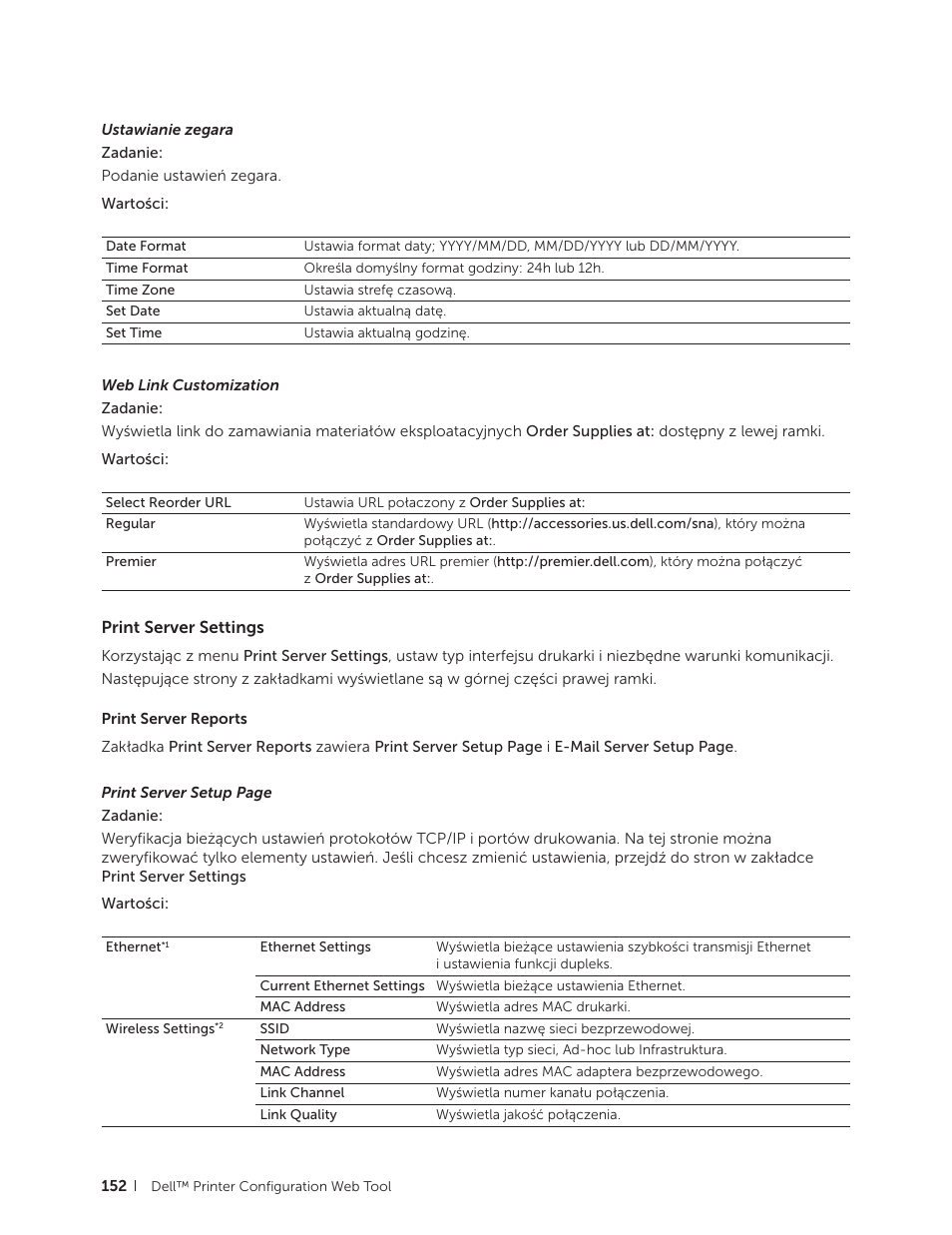 Print server settings | Dell C2665dnf Color Laser Printer User Manual | Page 152 / 564