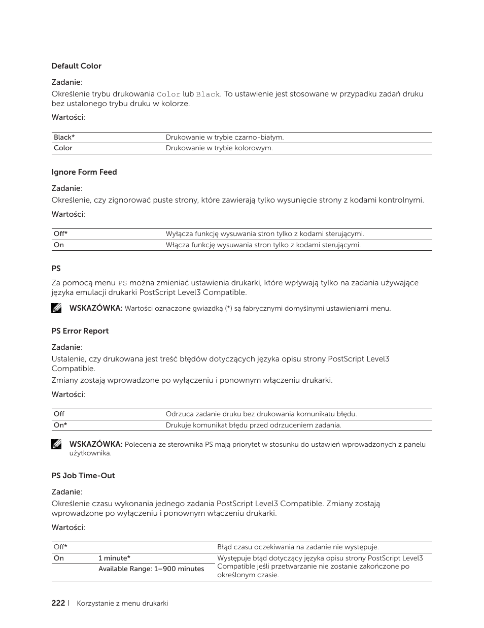 Dell C2665dnf Color Laser Printer User Manual | Page 222 / 564
