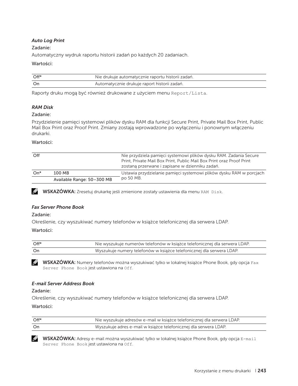 Dell C2665dnf Color Laser Printer User Manual | Page 243 / 564