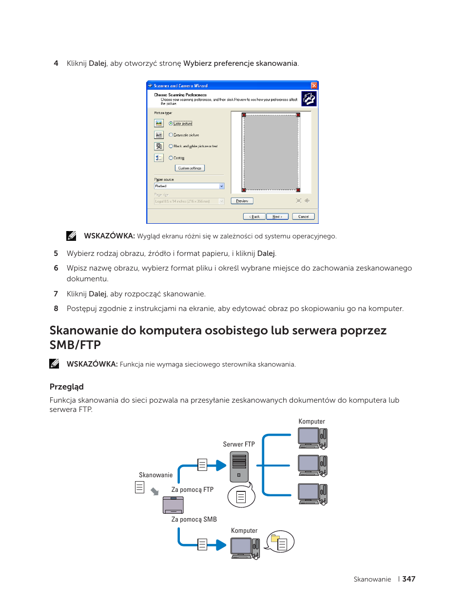 Przegląd | Dell C2665dnf Color Laser Printer User Manual | Page 347 / 564