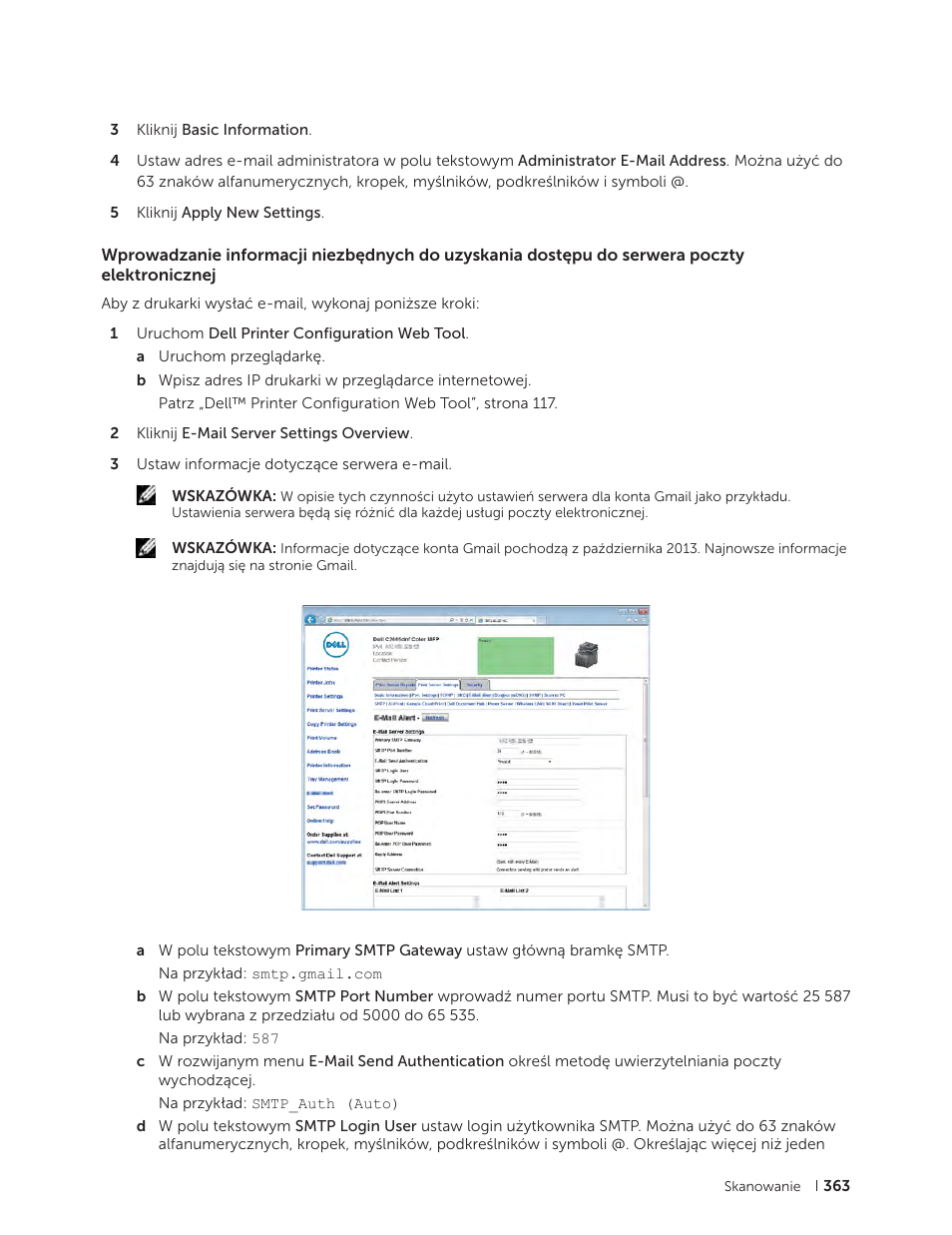 Dell C2665dnf Color Laser Printer User Manual | Page 363 / 564