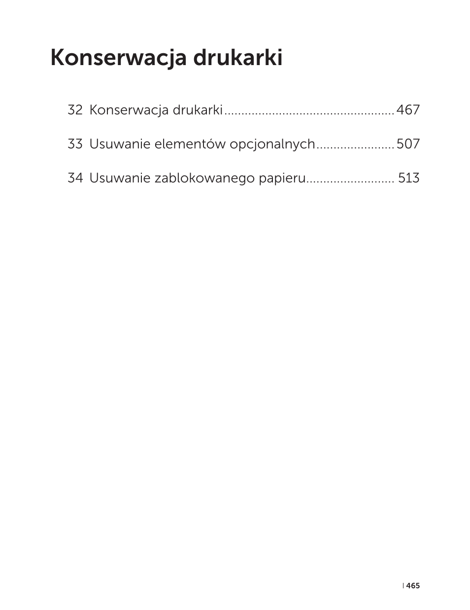 Konserwacja drukarki | Dell C2665dnf Color Laser Printer User Manual | Page 465 / 564