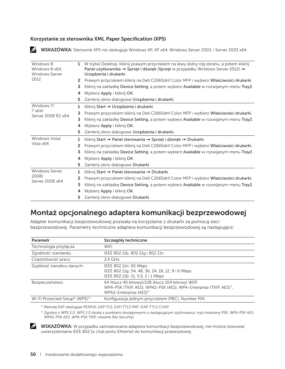 Dell C2665dnf Color Laser Printer User Manual | Page 50 / 564