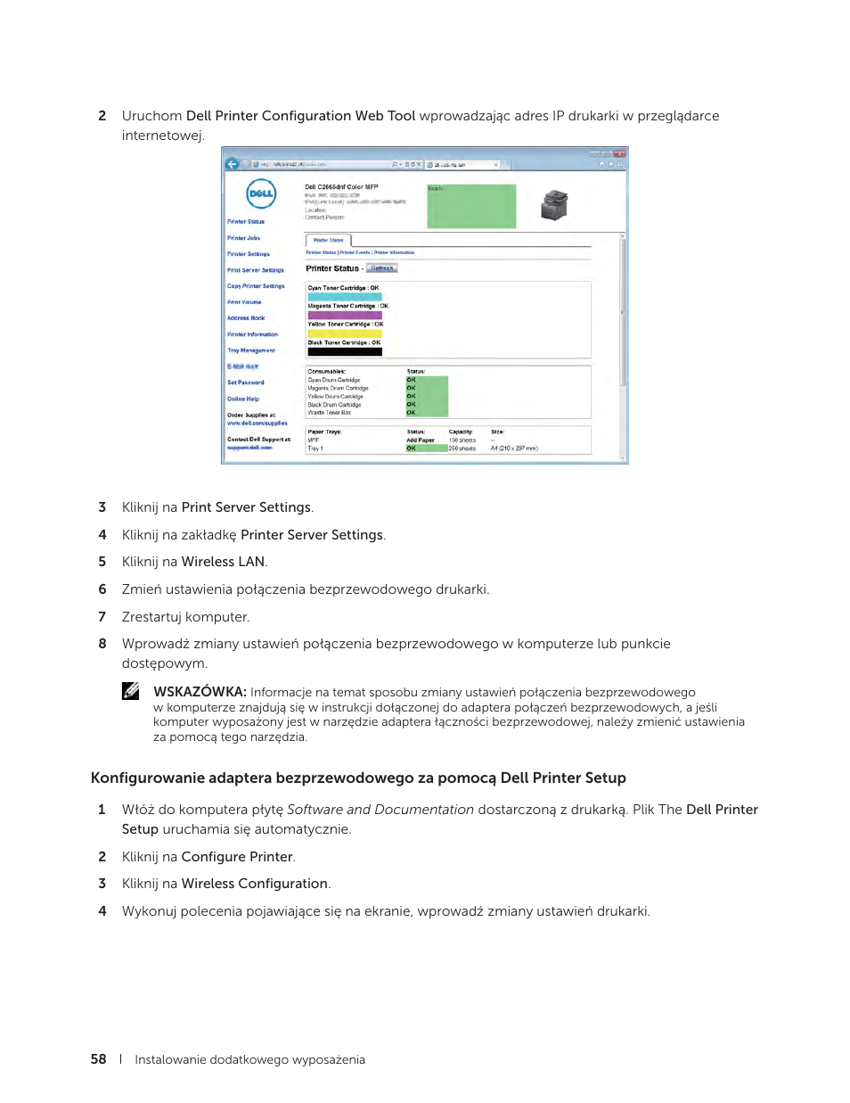 Dell C2665dnf Color Laser Printer User Manual | Page 58 / 564