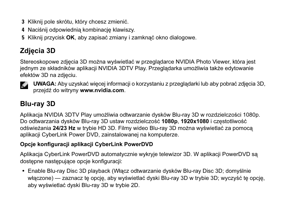 Zdjęcia 3d, Blu-ray 3d | Dell XPS 15 (L501X, Late 2010) User Manual | Page 32 / 42