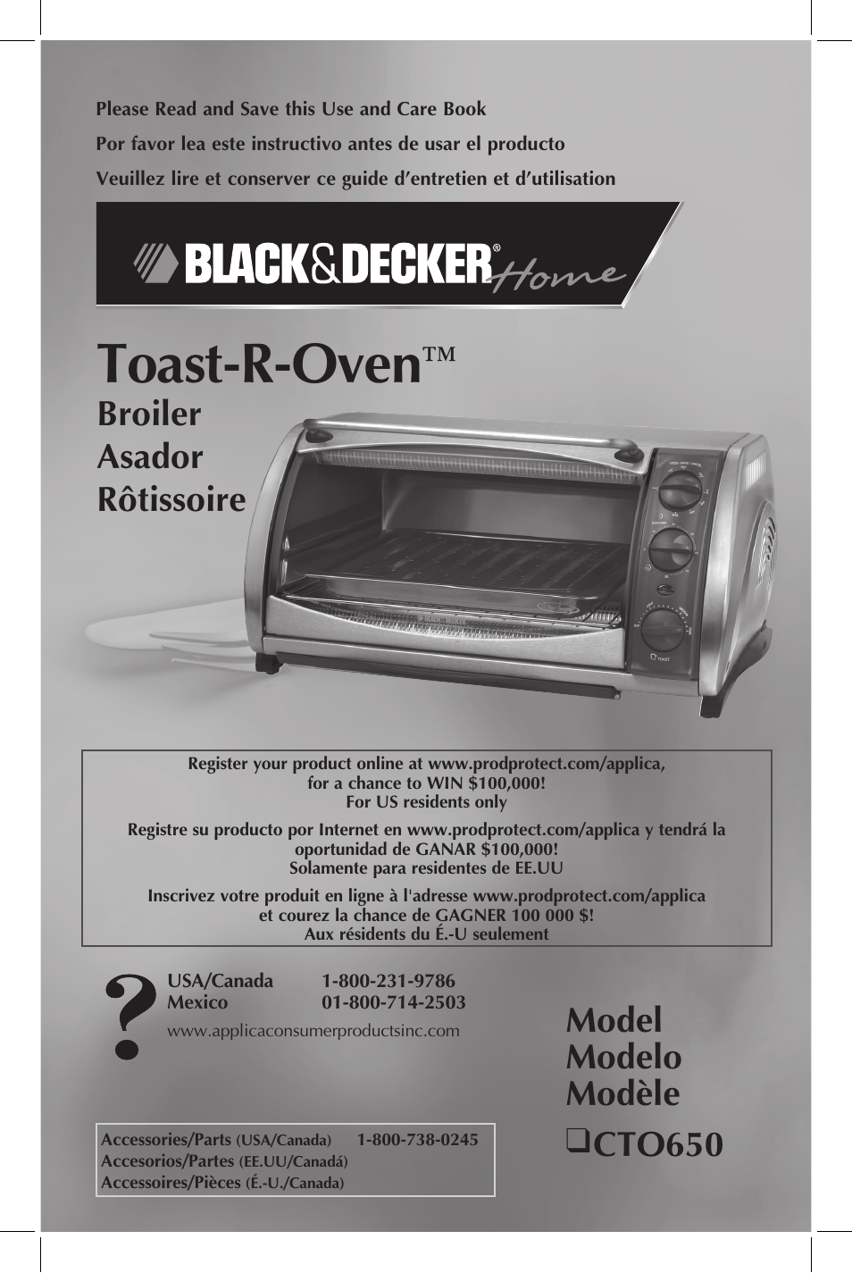 Black & Decker CTO650 User Manual | 13 pages