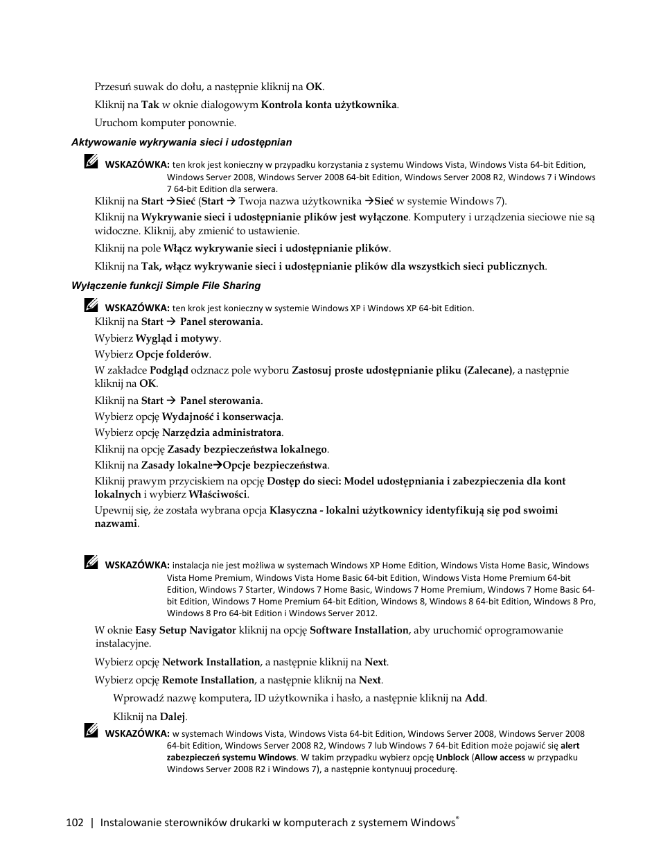 7 uruchom komputer ponownie | Dell C3765dnf Color Laser Printer User Manual | Page 104 / 580