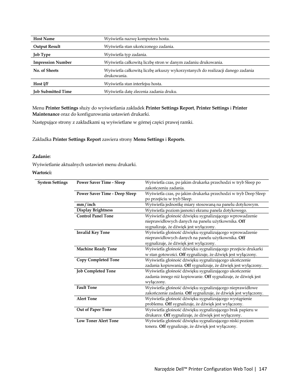 Printer settings | Dell C3765dnf Color Laser Printer User Manual | Page 149 / 580