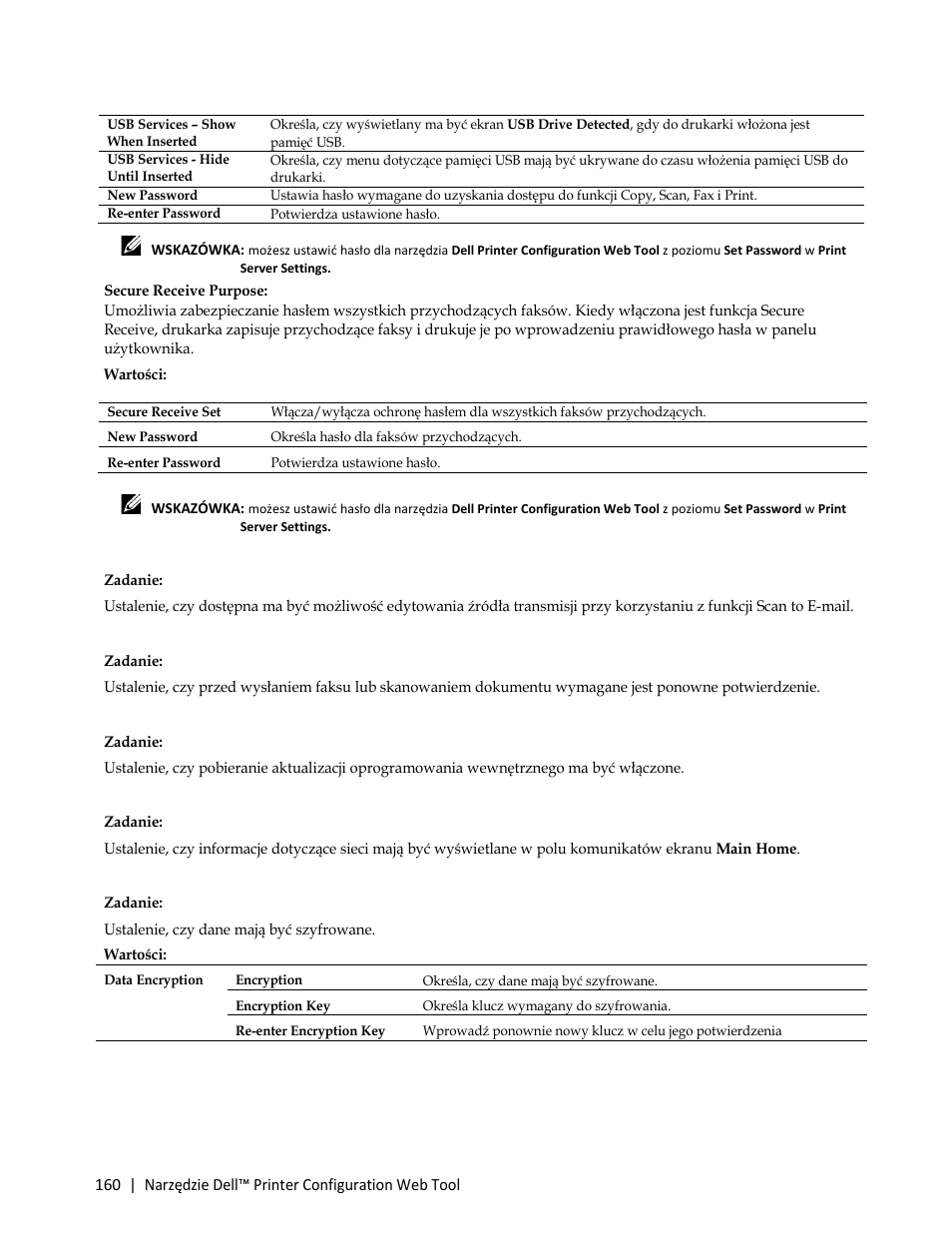 Secure receive purpose | Dell C3765dnf Color Laser Printer User Manual | Page 162 / 580