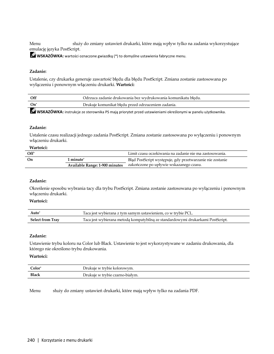 Postscript | Dell C3765dnf Color Laser Printer User Manual | Page 242 / 580