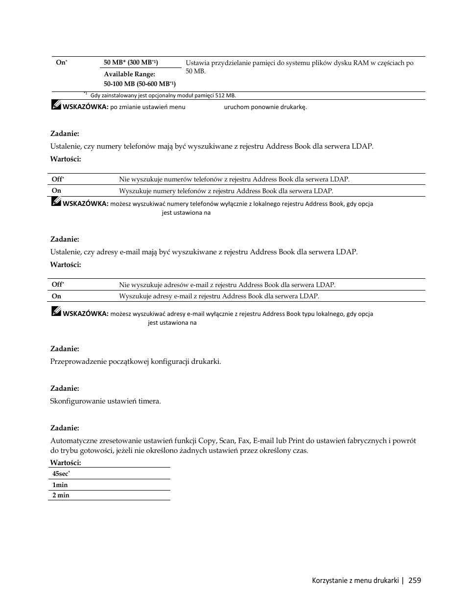 Dell C3765dnf Color Laser Printer User Manual | Page 261 / 580