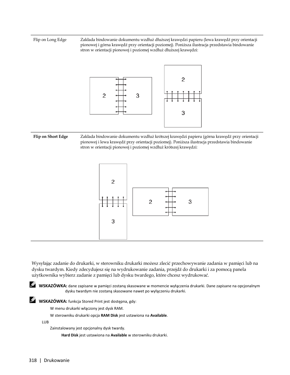 Korzystanie z funkcji stored print | Dell C3765dnf Color Laser Printer User Manual | Page 320 / 580