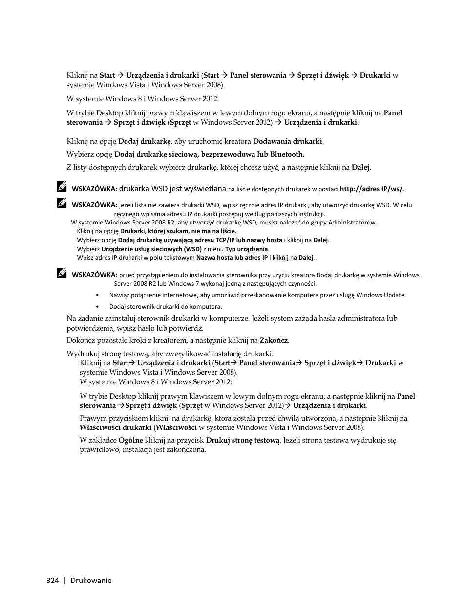 W systemie windows 8 i windows server 2012 | Dell C3765dnf Color Laser Printer User Manual | Page 326 / 580