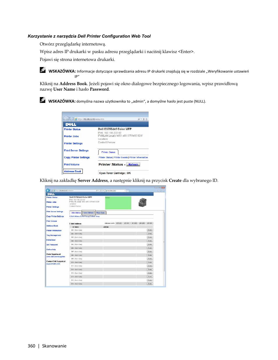 Dell C3765dnf Color Laser Printer User Manual | Page 362 / 580