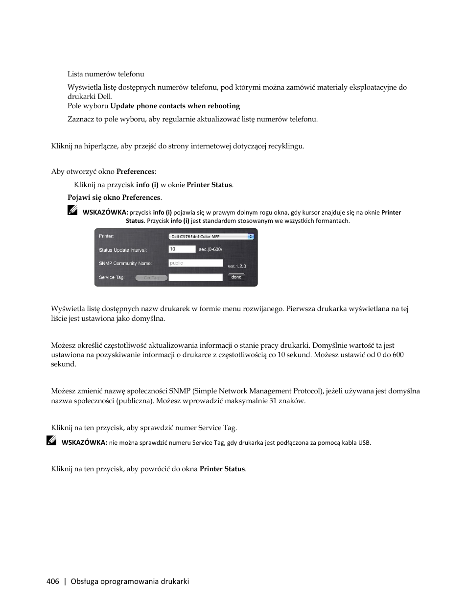 Preferences | Dell C3765dnf Color Laser Printer User Manual | Page 408 / 580