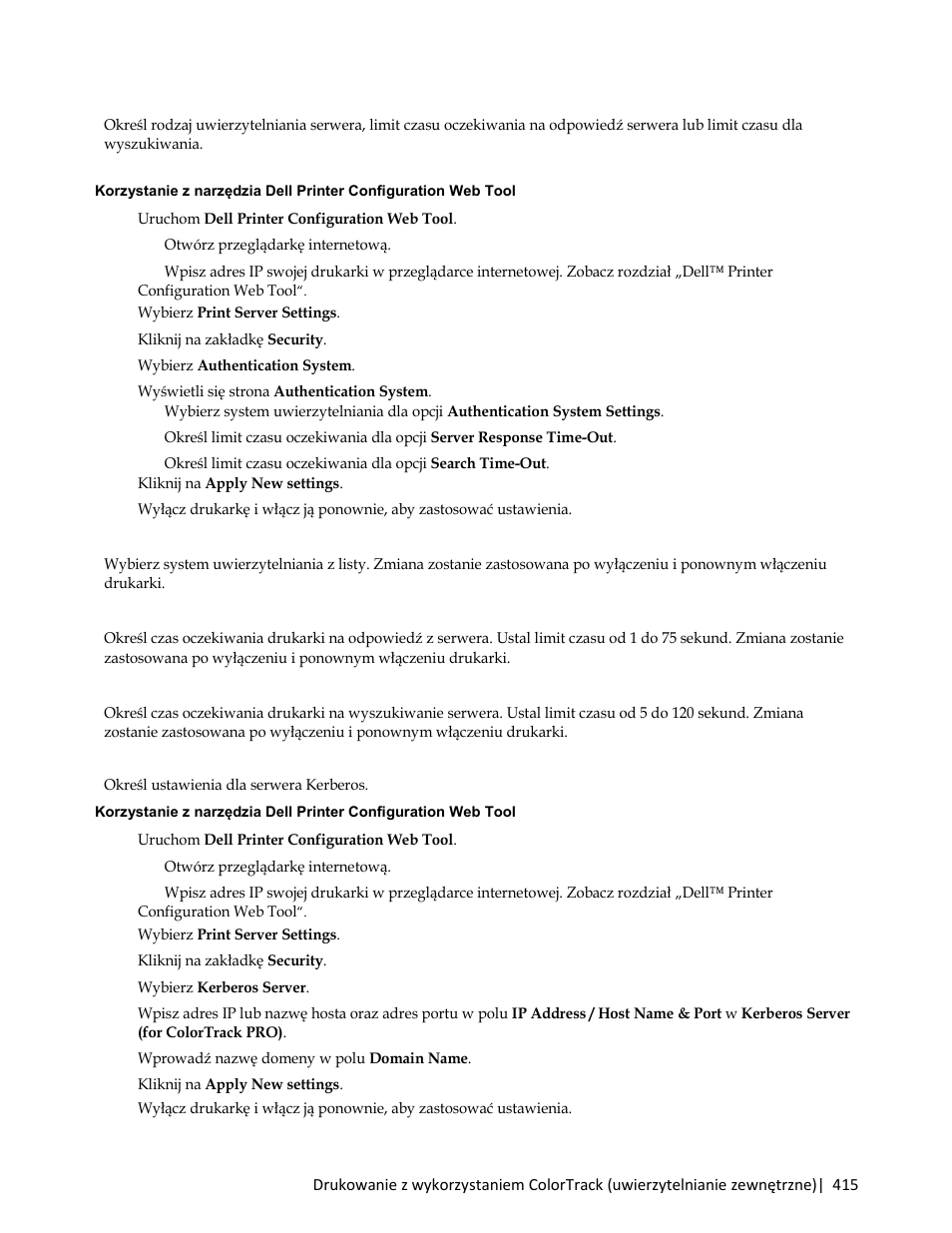 Kerberos server | Dell C3765dnf Color Laser Printer User Manual | Page 417 / 580