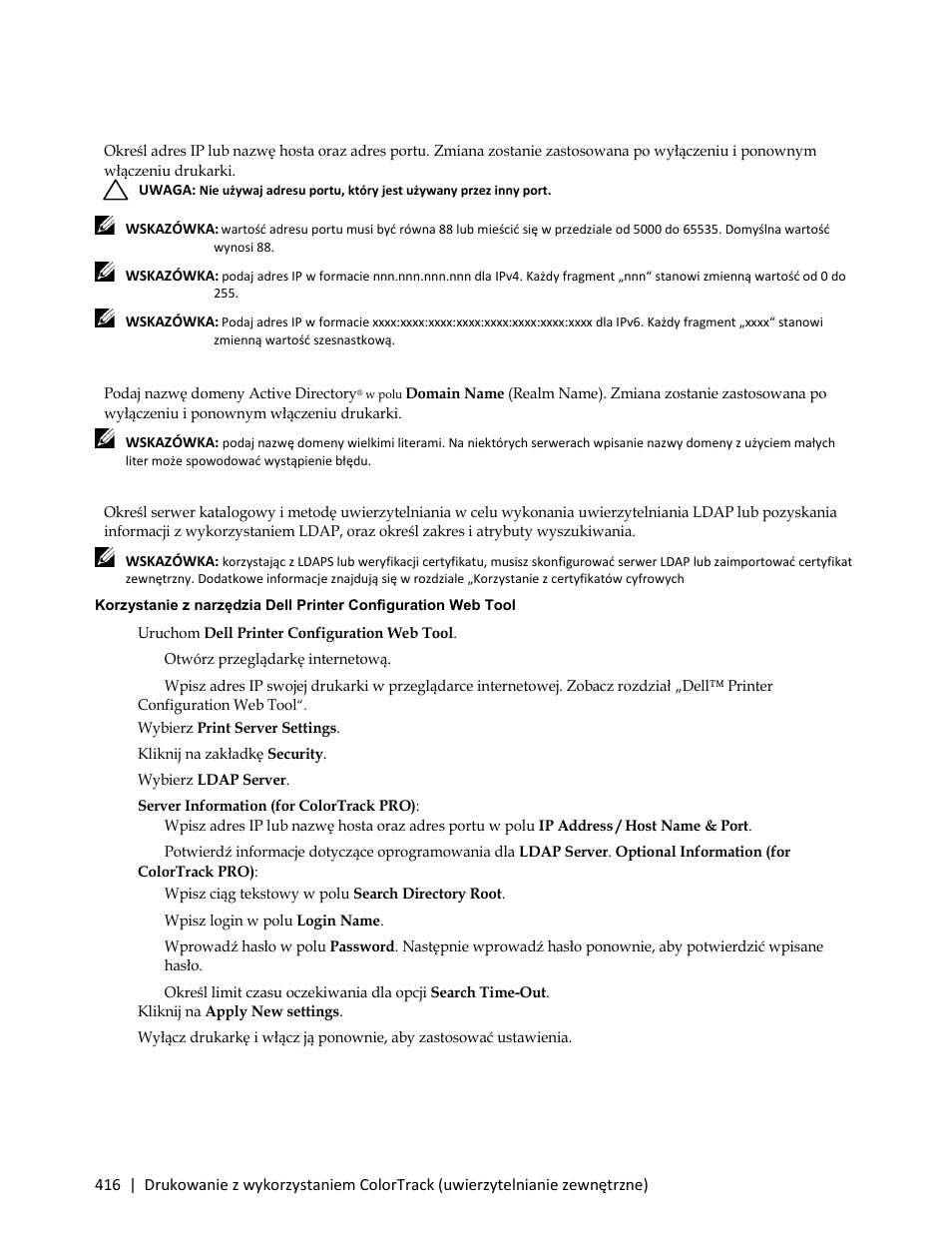 Ldap server | Dell C3765dnf Color Laser Printer User Manual | Page 418 / 580