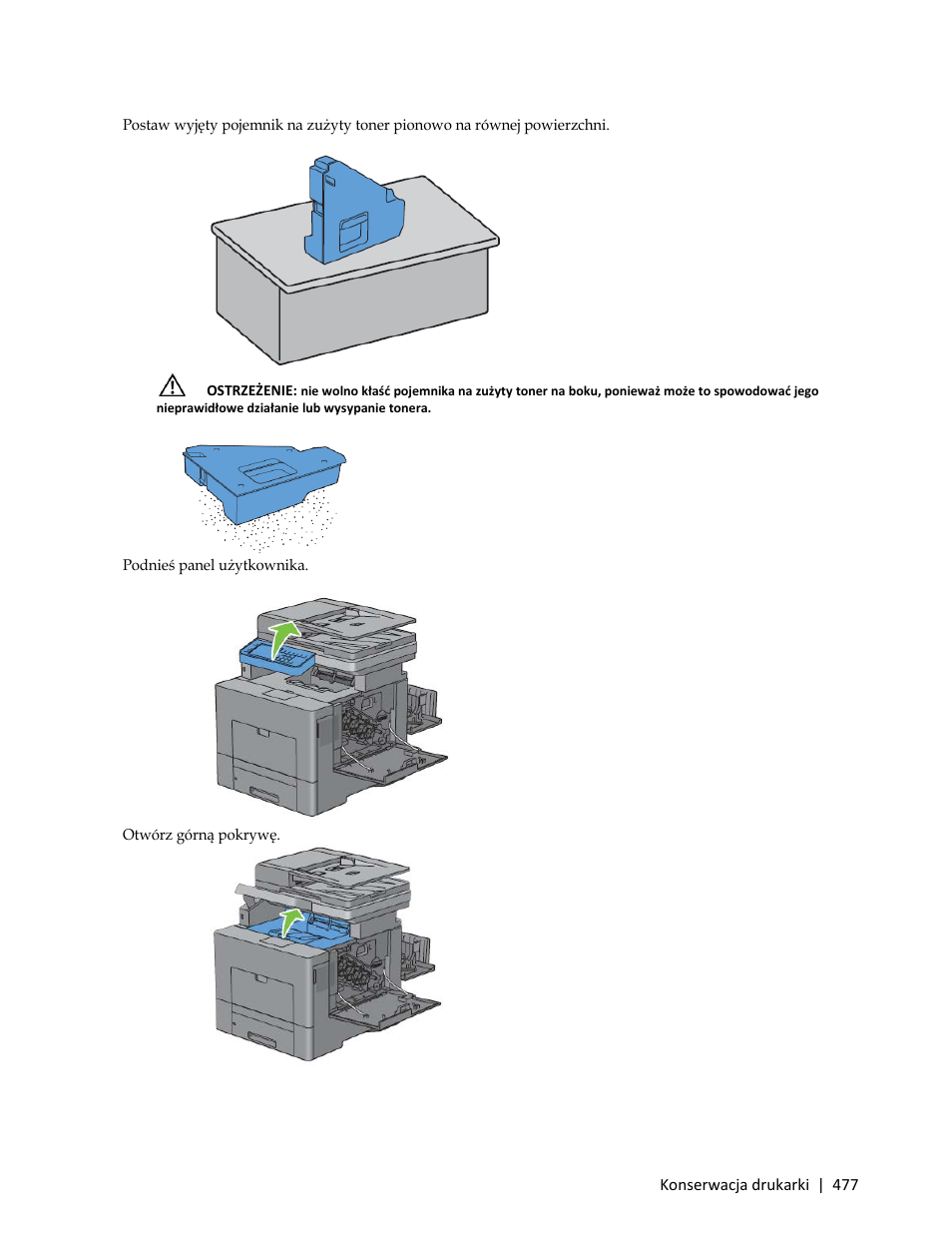 6 podnieś panel użytkownika | Dell C3765dnf Color Laser Printer User Manual | Page 479 / 580