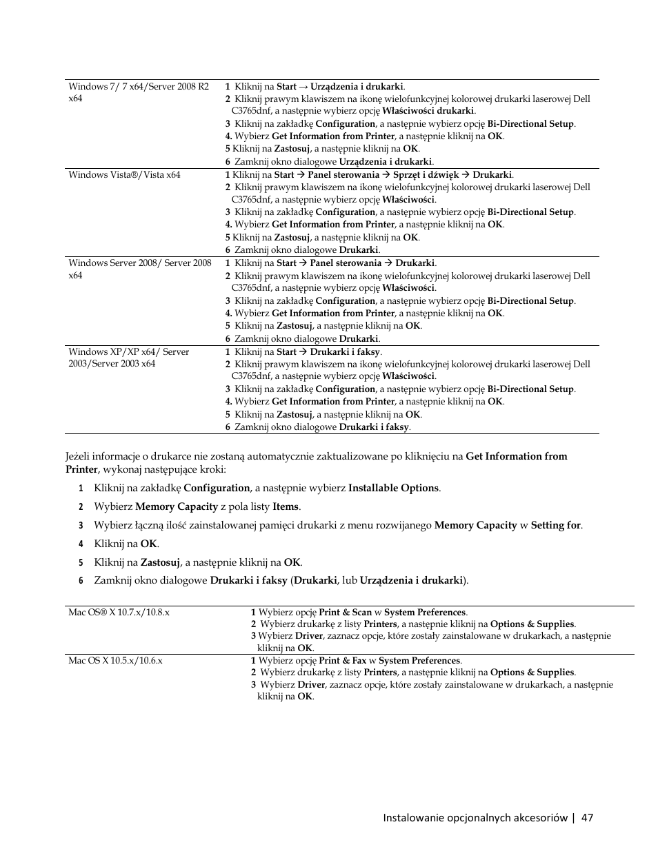 5 kliknij na zastosuj, a następnie kliknij na ok | Dell C3765dnf Color Laser Printer User Manual | Page 49 / 580