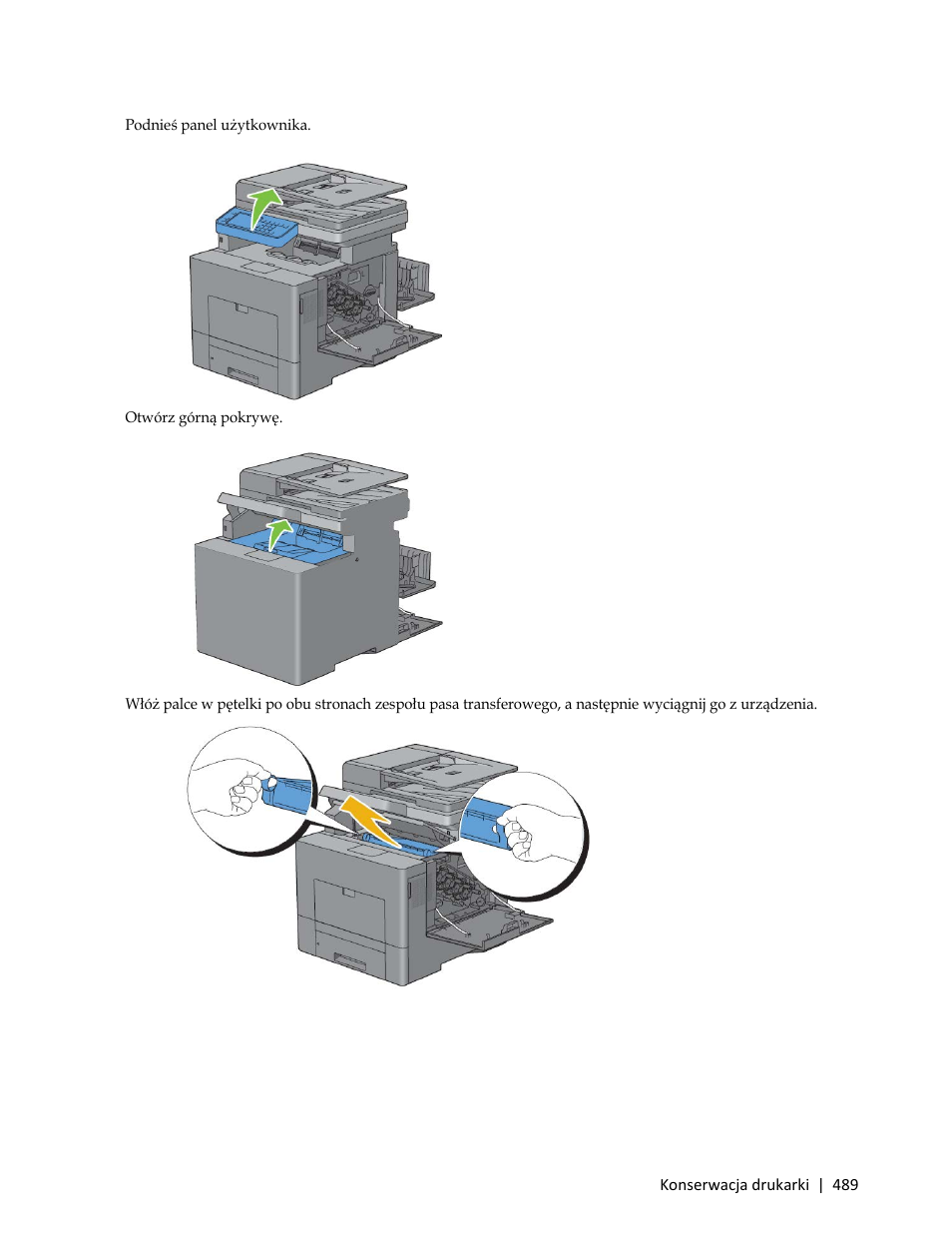 7 podnieś panel użytkownika | Dell C3765dnf Color Laser Printer User Manual | Page 491 / 580