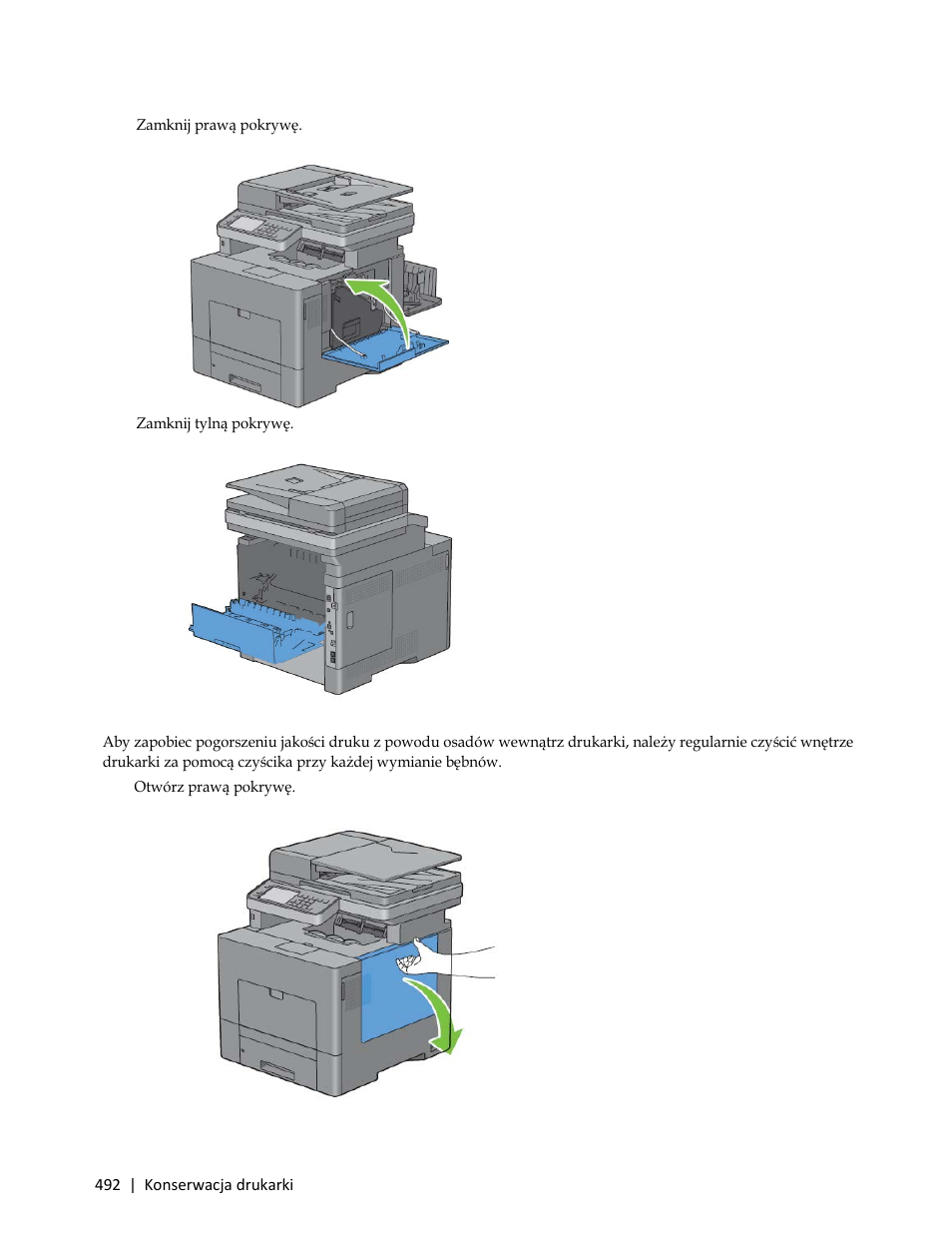 Czyszczenie okna lasera (ros) | Dell C3765dnf Color Laser Printer User Manual | Page 494 / 580