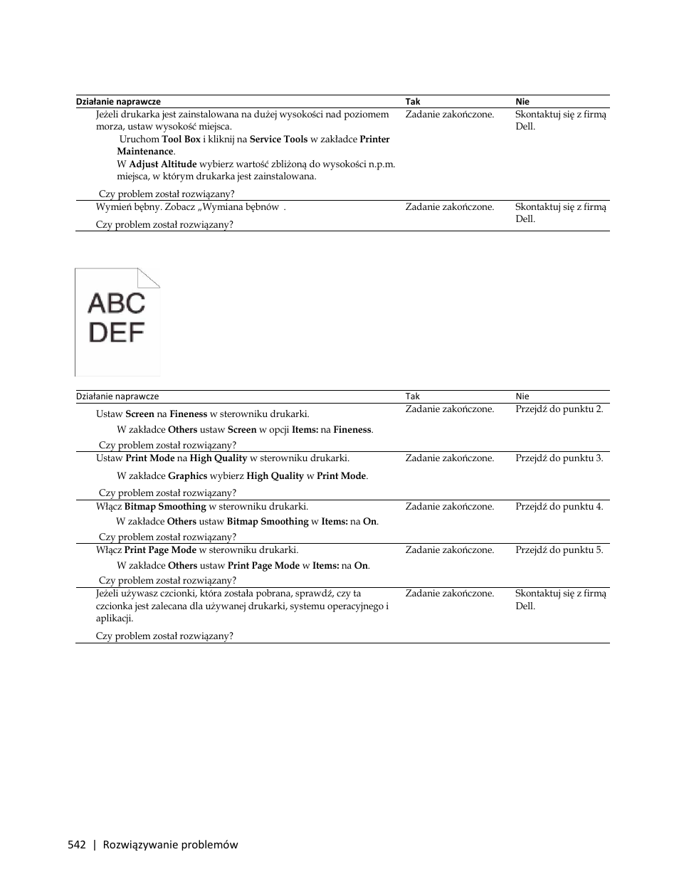 Schodkowanie znaków | Dell C3765dnf Color Laser Printer User Manual | Page 544 / 580